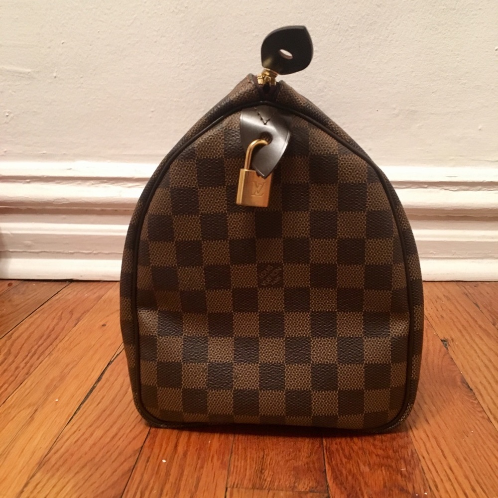 Louis Vuitton Brown Damier Ebene Top-Handle Satchel - Picture 2 of 8